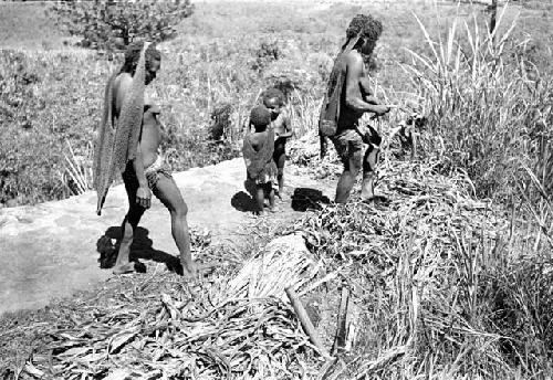 women at the salt burning rock