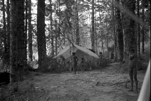 a shot of JB's tent