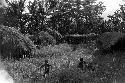 Children playing in an abandoned sili at Abukulmo