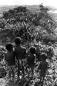 Children look out at Abukulmo and the valley