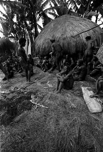 Sitting men's group at Kibit Silimo