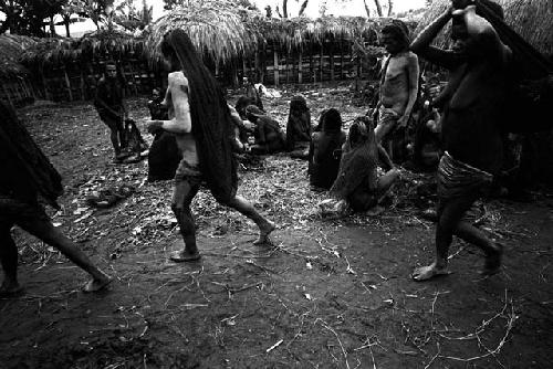 Women leaving Ekiarotmilek's funeral at Kibit Silimo