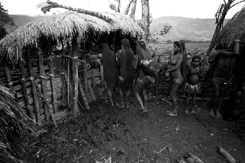 Women leaving Ekiarotmilek's funeral at Kibit Silimo