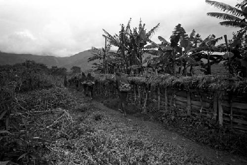 Women leaving the Kibit Silimo sili