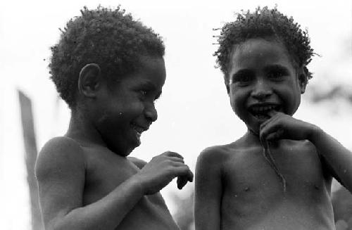 Smiling young children