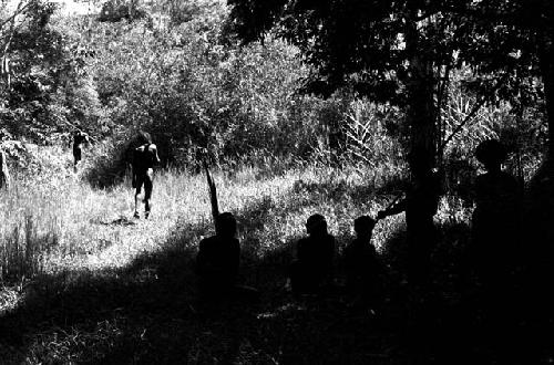 Men departing for an Etai