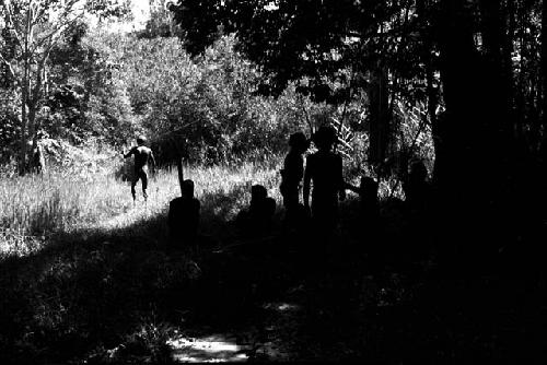 Men departing for an Etai