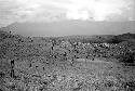 Distant view of action on the ridge of the Warabara