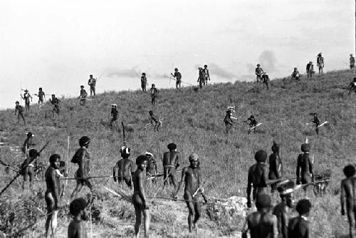 The Wittaia attacking the Willihiman-Wallalua in the foreground