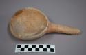 San bernardino yellow pottery ladle