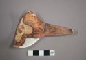 Part of polychrome pottery ladle