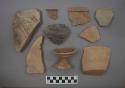 Ceramic sherds, miscellaneous, one sherd mended