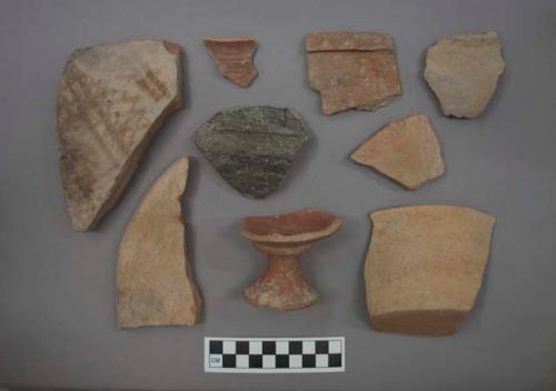 Ceramic sherds, miscellaneous, one sherd mended