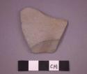 Ceramic base sherd, smooth surface texture