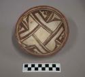 Early modern Hopi polychrome pottery bowl