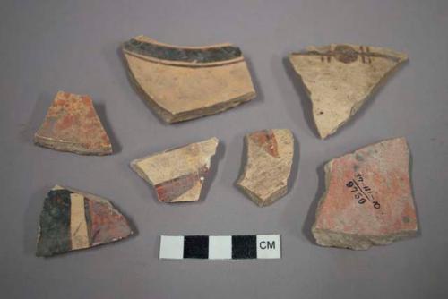 Selected potsherds