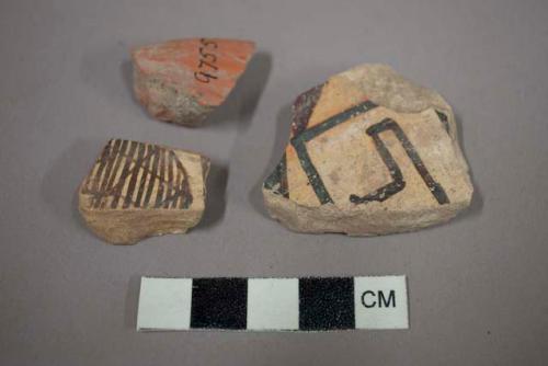 Selected potsherds