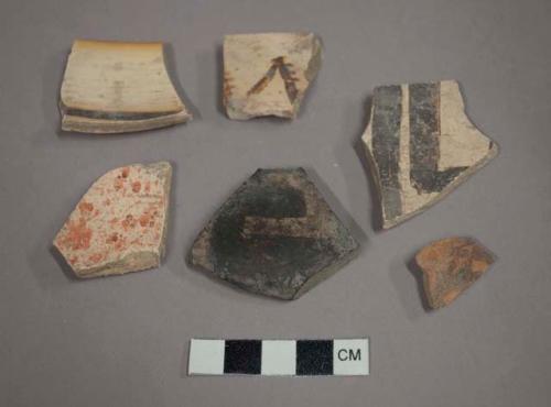 Selected potsherds