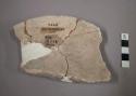 Restorable san bernardino yellow potsherd