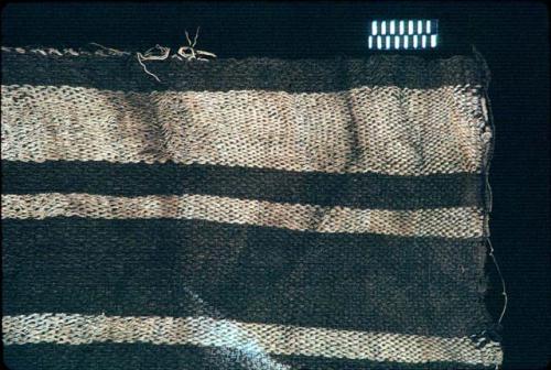 Textile with brown stripes from Site 19