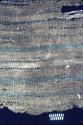 Textile with brown and blue stripes from Site 131