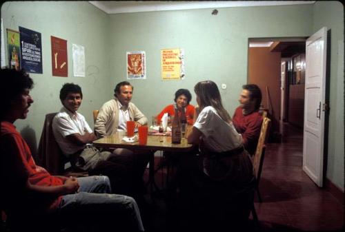 Group at dinner