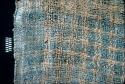 Large blue and white plaid textile from Site 128