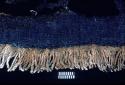 Blue textile with white fringe from Site 120