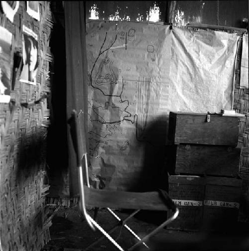 Interior of Karl Heider's house