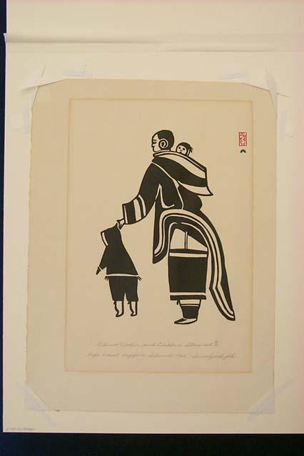 "Eskimo Mother and Children"