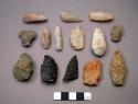 Stone projectile points and bifaces