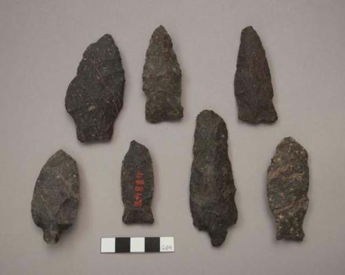 Biface stone points