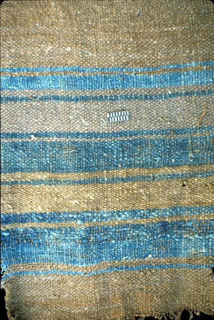 Detail of textile with stripes from Site 120