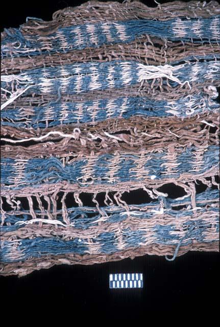 Blue and brown textile "belt" from Site 19