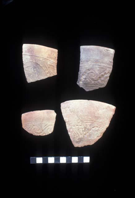 Press molded bowl sherds from Site 110