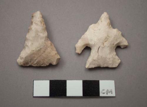 Stone projectile point, triangular