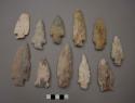 Stone projectile points