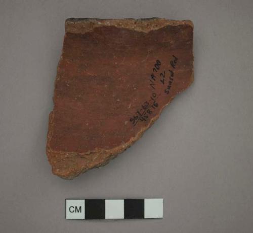 Ceramic vessel, burnished sherd