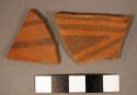 Ceramic rim and body sherds