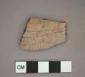 Ceramic vessel, sherd, incised