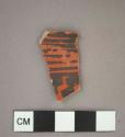 Ceramic vessel, painted sherd