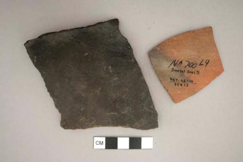 Ceramic vessel, sherds