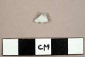 Blue and white glazed porcelain sherd