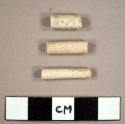 White kaolin pipe stem fragments