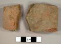 Brick tile fragments, possibly roofing