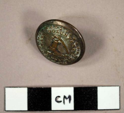 Metal button, Massachusetts vol. militia - issued 1840