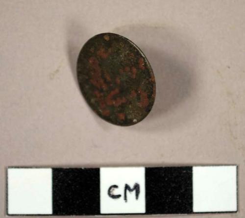 Metal button, civilian and military unit, issued 1760-1785