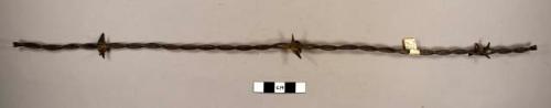 Frertress Split Diamond barbed wire. Pat'd. Dec 14, 1875