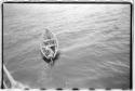 Man in dinghy