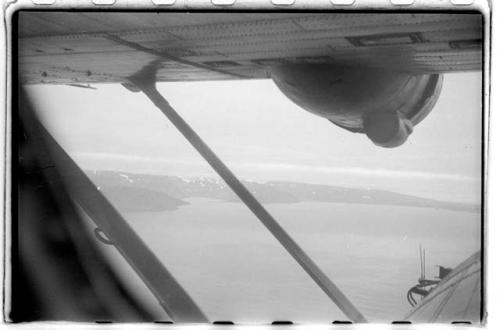 Airplane view of coast